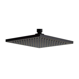 Mixx Chai ABS Shower Head 200mm - Matt Black-Blue Leaf Bathware &amp; Tiles