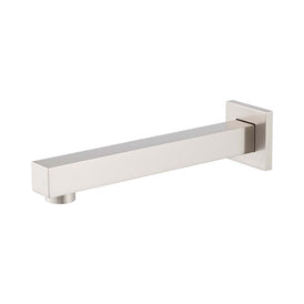 Mixx Chai Bath Spout 200mm - Brushed Nickel-Blue Leaf Bathware &amp; Tiles