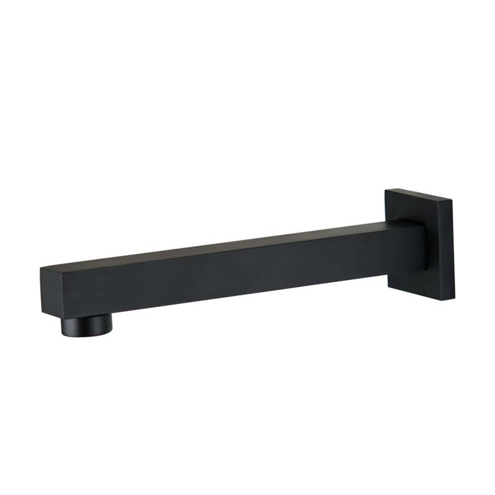 Mixx Chai Bath Spout 200mm - Matt Black-Blue Leaf Bathware &amp; Tiles