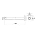 Mixx Chai Ceiling Dropper Arm 450mm - Chrome-Blue Leaf Bathware &amp; Tiles
