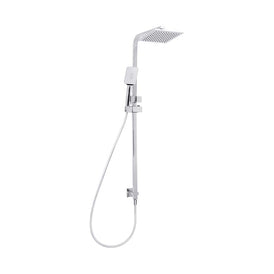 Mixx Chai Deluxe Twin Shower - Chrome-Blue Leaf Bathware &amp; Tiles