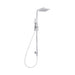 Mixx Chai Deluxe Twin Shower - Chrome-Blue Leaf Bathware &amp; Tiles
