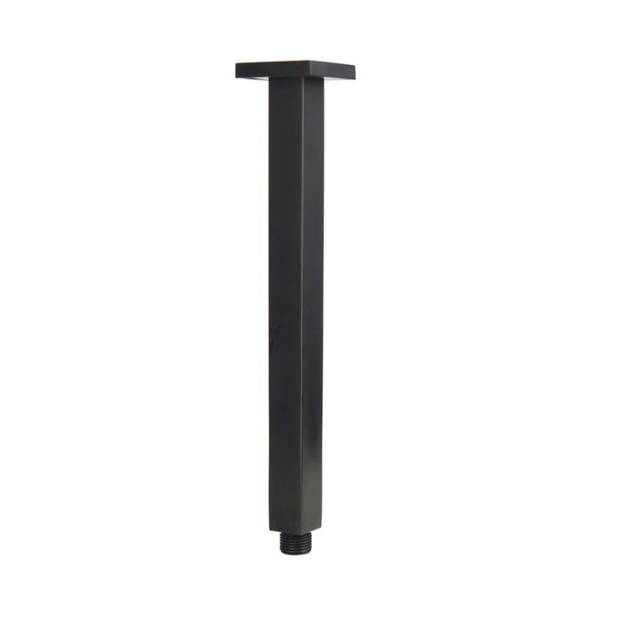 Mixx Chai Dropper Arm 300mm - Matt Black-Blue Leaf Bathware &amp; Tiles