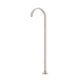 Mixx Chai Floor Mounted Bath Spout - Brushed Nickel-Blue Leaf Bathware &amp; Tiles