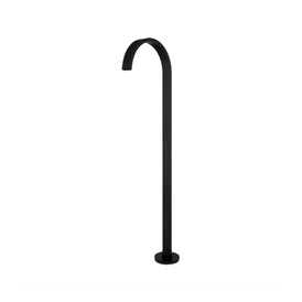 Mixx Chai Floor Mounted Bath Spout - Matt Black-Blue Leaf Bathware &amp; Tiles