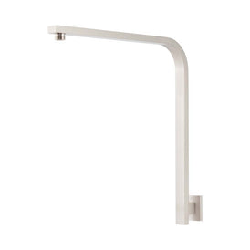 Mixx Chai High Rise Shower Arm - Brushed Nickel-Blue Leaf Bathware &amp; Tiles