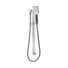 Mixx Chai Rail Shower - Brushed Nickel-Blue Leaf Bathware &amp; Tiles
