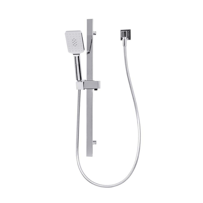 Mixx Chai Rail Shower - Chrome-Blue Leaf Bathware &amp; Tiles