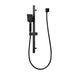 Mixx Chai Rail Shower - Matt Black-Blue Leaf Bathware &amp; Tiles