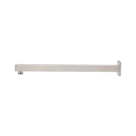 Mixx Chai Straight Shower Arm 380mm - Brushed Nickel-Blue Leaf Bathware &amp; Tiles