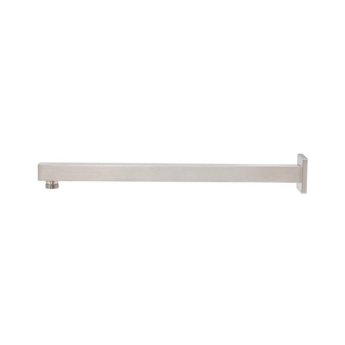 Mixx Chai Straight Shower Arm 380mm - Brushed Nickel-Blue Leaf Bathware &amp; Tiles