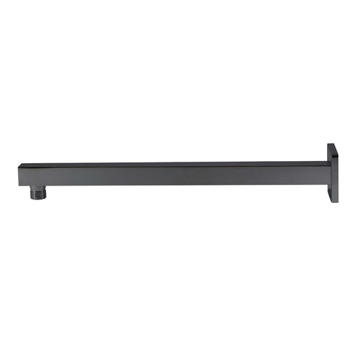 Mixx Chai Straight Shower Arm 380mm - Gun Metal-Blue Leaf Bathware &amp; Tiles