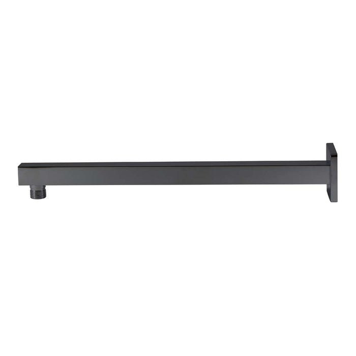 Mixx Chai Straight Shower Arm 380mm - Gun Metal-Blue Leaf Bathware &amp; Tiles