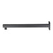 Mixx Chai Straight Shower Arm 380mm - Gun Metal-Blue Leaf Bathware &amp; Tiles