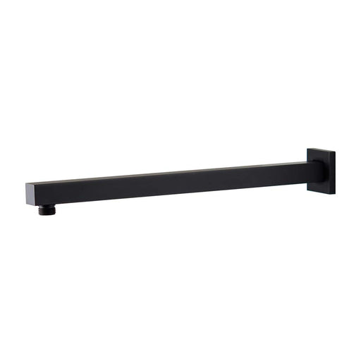 Mixx Chai Straight Shower Arm 380mm - Matt Black-Blue Leaf Bathware &amp; Tiles