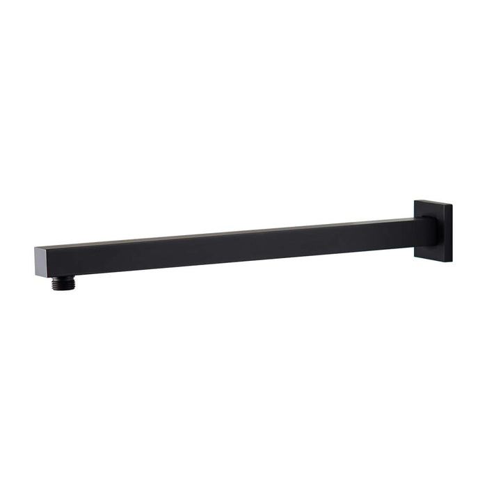Mixx Chai Straight Shower Arm 380mm - Matt Black-Blue Leaf Bathware &amp; Tiles