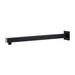 Mixx Chai Straight Shower Arm 380mm - Matt Black-Blue Leaf Bathware &amp; Tiles