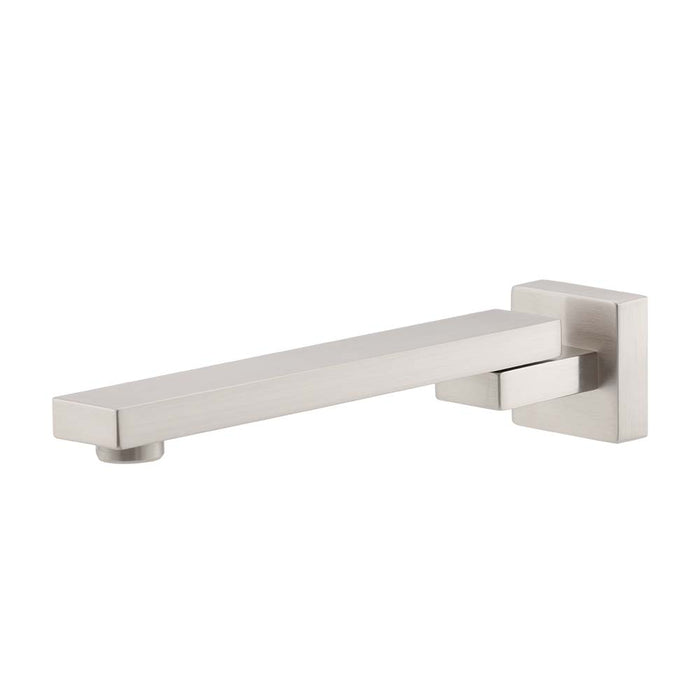 Mixx Chai Swivel Bath Spout - Brushed Nickel-Blue Leaf Bathware &amp; Tiles