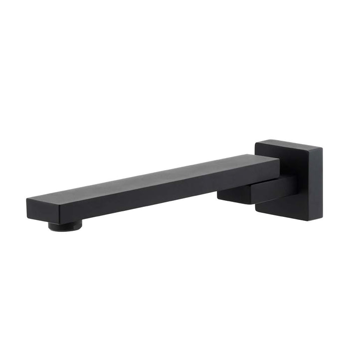 Mixx Chai Swivel Bath Spout - Matt Black-Blue Leaf Bathware &amp; Tiles
