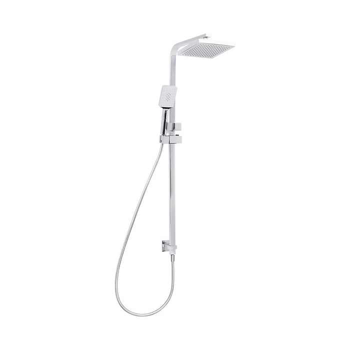 Mixx Chai Twin Shower - Chrome-Blue Leaf Bathware &amp; Tiles