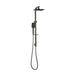 Mixx Chai Twin Shower - Gun Metal-Blue Leaf Bathware &amp; Tiles