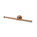 Mixx Chia Double Toilet Roll Holder - Brushed Bronze-Blue Leaf Bathware &amp; Tiles