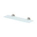 Mixx Chia Glass Shower Shelf 450mm - Brushed Nickel-Blue Leaf Bathware &amp; Tiles