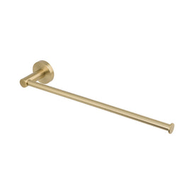 Mixx Chia Hand Towel / Spare Toilet Roll Holder - Brushed Gold-Blue Leaf Bathware &amp; Tiles