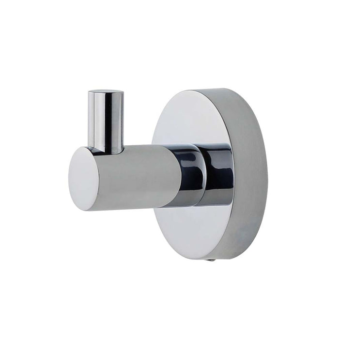 Mixx Chia Robe Hook - Chrome-Blue Leaf Bathware &amp; Tiles
