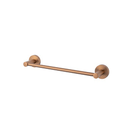 Mixx Chia Single Towel Rail 600mm - Brushed Bronze-Blue Leaf Bathware &amp; Tiles
