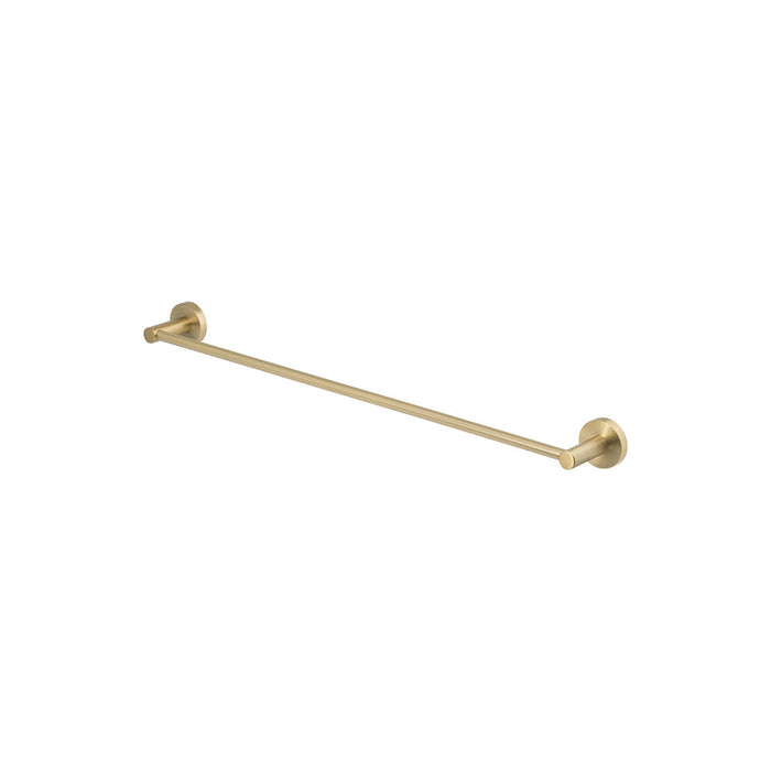 Mixx Chia Single Towel Rail 600mm - Brushed Gold-Blue Leaf Bathware &amp; Tiles