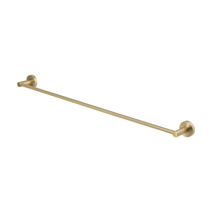Mixx Chia Single Towel Rail 750mm - Brushed Gold-Blue Leaf Bathware &amp; Tiles