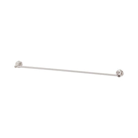 Mixx Chia Single Towel Rail 750mm - Brushed Nickel-Blue Leaf Bathware &amp; Tiles