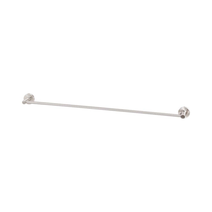 Mixx Chia Single Towel Rail 750mm - Brushed Nickel-Blue Leaf Bathware &amp; Tiles