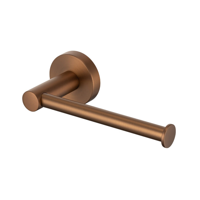 Mixx Chia Toilet Roll Holder - Brushed Bronze-Blue Leaf Bathware &amp; Tiles