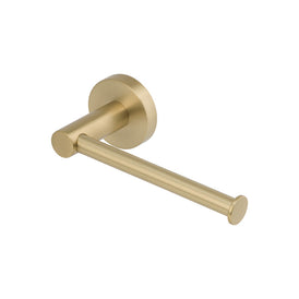 Mixx Chia Toilet Roll Holder - Brushed Gold-Blue Leaf Bathware &amp; Tiles