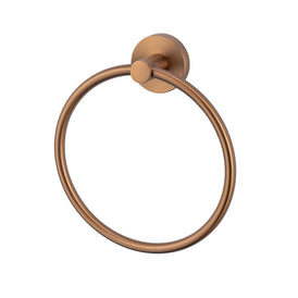 Mixx Chia Towel Ring - Brushed Bronze-Blue Leaf Bathware &amp; Tiles