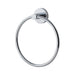 Mixx Chia Towel Ring - Chrome-Blue Leaf Bathware &amp; Tiles