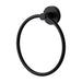 Mixx Chia Towel Ring - Matt Black-Blue Leaf Bathware &amp; Tiles