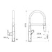Mixx Coriander Sink Mixer - Brushed Nickel-Blue Leaf Bathware &amp; Tiles