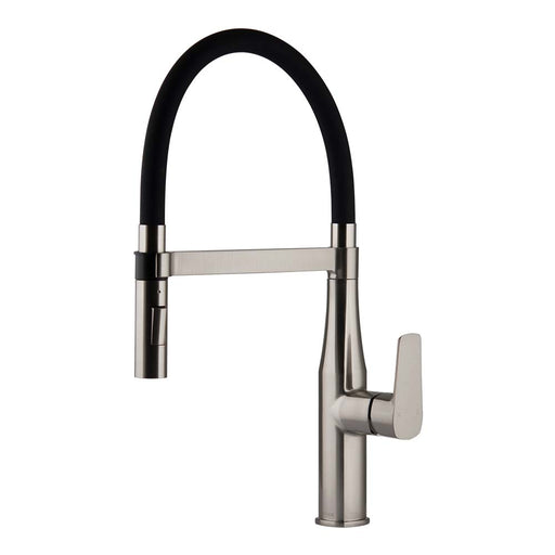 Mixx Coriander Sink Mixer - Brushed Nickel-Blue Leaf Bathware &amp; Tiles