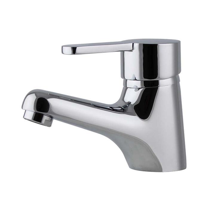 Mixx Magnolia Fixed Basin Mixer - Chrome-Blue Leaf Bathware &amp; Tiles