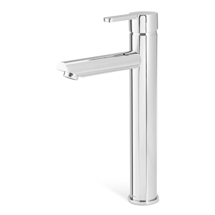 Mixx Magnolia Tower Vessel Mixer - Chrome-Blue Leaf Bathware &amp; Tiles