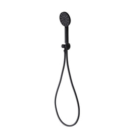 Mixx Matcha 3 Spray Hand Shower Kit - Matt Black-Blue Leaf Bathware &amp; Tiles