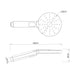 Mixx Matcha 3 Spray Handpiece - Chrome-Blue Leaf Bathware &amp; Tiles
