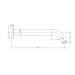 Mixx Matcha 300mm Bath Spout - Matt Black-Blue Leaf Bathware &amp; Tiles