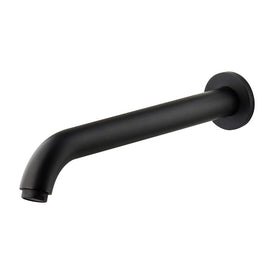 Mixx Matcha 300mm Bath Spout - Matt Black-Blue Leaf Bathware &amp; Tiles