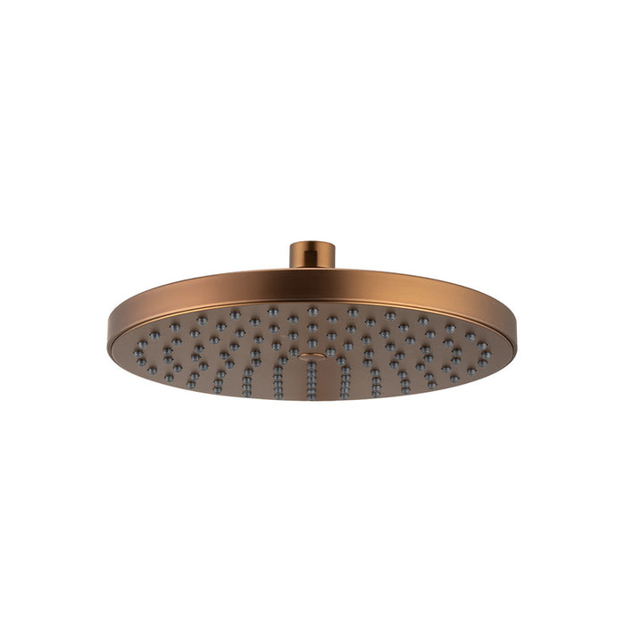 Mixx Matcha ABS Shower Head 200mm - Brushed Bronze-Blue Leaf Bathware &amp; Tiles