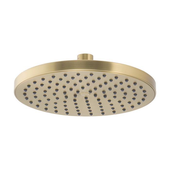 Mixx Matcha ABS Shower Head 200mm - Brushed Gold-Blue Leaf Bathware &amp; Tiles