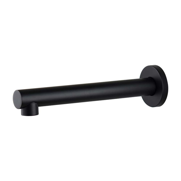 Mixx Matcha Bath Spout 200mm - Matt Black-Blue Leaf Bathware &amp; Tiles